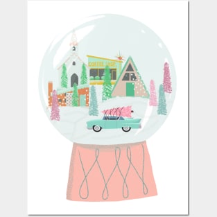 Mod Snow Globe Posters and Art